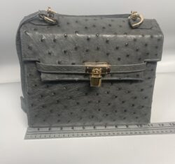 Ostrich Classic Purse - Grey
