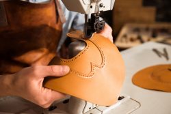 making leather shoes